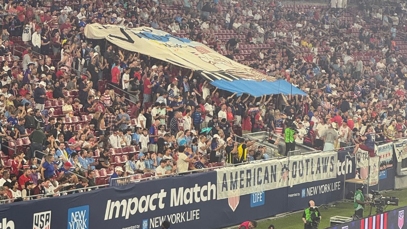 美国球迷巨幅看台海报背后的世界杯故事